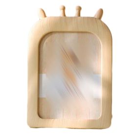 Giraffe 5x7 Imitation Wood Photo Frame Cute Baby Picture Frame Ornaments Display,Beige