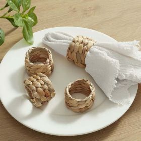 Better Homes & Gardens Natural Water Hyacinth Napkin Rings, Set of 4