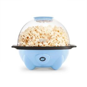 4.5 Qt. Stirring Electric Popcorn Popper, Lid, Serving Bowl & Convenient Storage, 18 Cups – Sky Blue - New - 3 lbs.