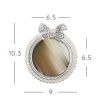 Beads Round Photo Frame 2.7x2.7 Rhinestone Picture Frame Wedding Desktop Display Small Photo Frame Decoration