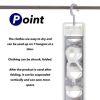 Multi Functional Portable Combination Hanger For Flexible Handling And Multi-directional Hanging To Save Wardrobe Space