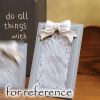 Grey Rectangle 4x6 Resin Wooden Wedding Photo Frame White Bowknot Picture Frame Display