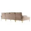 U-Shaped 4-Seat Indoor Modular Sofa Camel