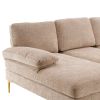 U-Shaped 4-Seat Indoor Modular Sofa Camel