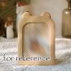 Bear Ears 5x7 Imitation Wood Photo Frame Cute Baby Picture Frame Ornaments Display,Beige