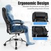 500 Lbs Height Adjustable Office Chair with Metal Base and Extra Wide Seat