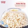 4.5 Qt. Stirring Electric Popcorn Popper, Lid, Serving Bowl & Convenient Storage, 18 Cups – Sky Blue - New - 3 lbs.