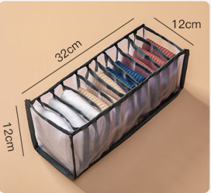 Underwear Storage Box Non-woven Fabric (Option: Black-Sock)