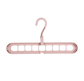 Clothes Hanger Plastic Storage Hanger Hanger Hook (Option: Pink-12PCS)