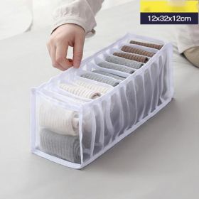 Underwear Storage Box Non-woven Fabric (Option: White-Sock)